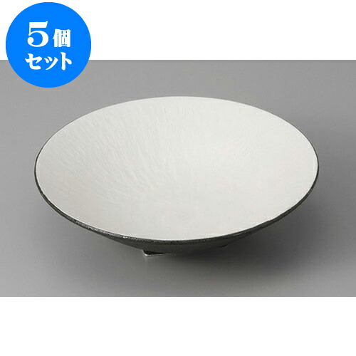 5個セット 向付 銀ベタトチリ丸皿(小) [17.1 x 4.6cm] | 和食器 鉢 小鉢 ボウル 浅鉢 料亭 ホテル 食器 業務用 飲食店 カフェ うつわ 器 おしゃれ かわいい ギフト プレゼント 内祝い 誕生日 贈り物 贈答品 おすすめ 食器セット