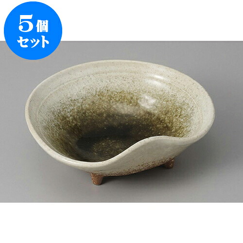 5個セット 向付 織部かすみ片押5.0鉢 [15 x 13.2 x 5cm] | 和食器 鉢 小鉢 ボウル 浅鉢 料亭 ホテル 食器 業務用 飲食店 カフェ うつわ 器 おしゃれ かわいい ギフト プレゼント 内祝い 誕生日 贈り物 贈答品 おすすめ 食器セット