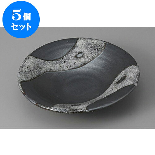 5個セット 向付 天目白流5.0平向付 [16.5 x 3.5cm] | 和食器 鉢 小鉢 ボウル 浅鉢 料亭 ホテル 食器 業務用 飲食店 カフェ うつわ 器 おしゃれ かわいい ギフト プレゼント 内祝い 誕生日 贈り物 贈答品 おすすめ 食器セット｜せともの本舗