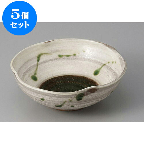 5個セット 中鉢 粉引織部散し四方押し鉢 [15.5 x 14.8 x 5.7cm] | 中鉢 盛鉢 取り鉢 ボウル 中 おすすめ 人気 食器 業務用 飲食店 カフェ うつわ 器 おしゃれ かわいい お洒落 ギフト プレゼント 引き出物 内祝い 結婚祝い 誕生日 贈り物 贈答品 食器セット｜せともの本舗