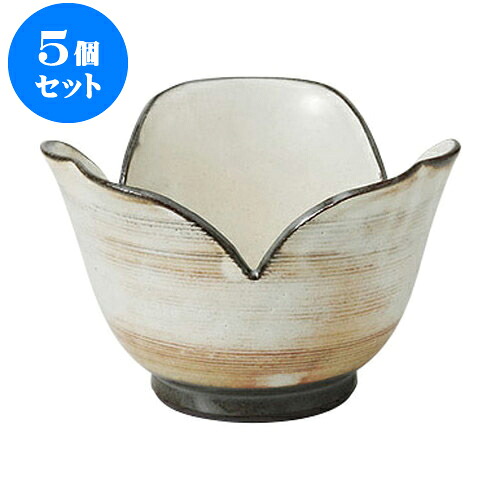 5個セット 小鉢 粉引印花紋割山椒小鉢 [12.5 x 7cm] | 小鉢 小 小さい 鉢 ボウル 万能 人気 おすすめ 食器 業務用 飲食店 カフェ うつわ 器 おしゃれ かわいい ギフト プレゼント内祝い 結婚祝い 誕生日 贈り物 贈答品 食器セット