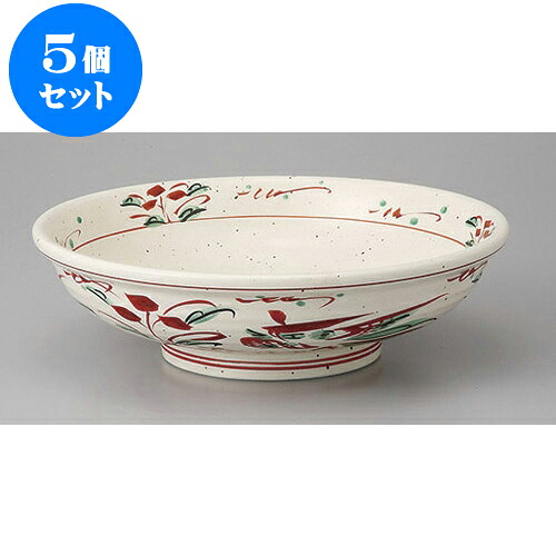 5個セット めん皿・めん鉢 錦花鳥7.5麺鉢手描 [22.8 x 6.6cm 1300cc] | そば 蕎麦 めん 麺おすすめ 人気 食器 業務用 飲食店 カフェ うつわ 器 おしゃれ かわいい お洒落 可愛い ギフト プレゼント 引き出物 内祝い 結婚祝い 誕生日 贈り物 贈答品 食器セット