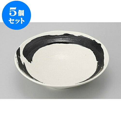 5個セット めん皿・めん鉢 白海流8.0盛鉢 [25 x 7cm] | そば 蕎麦 めん 麺おすすめ 人気 食器 業務用 飲食店 カフェ うつわ 器 おしゃれ かわいい お洒落 可愛い ギフト プレゼント 引き出物 内祝い 結婚祝い 誕生日 贈り物 贈答品 食器セット