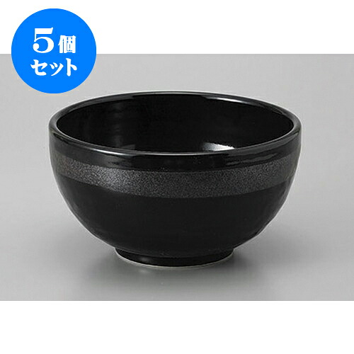 5個セット 丼 銀彩黒石目5.0丼 [15 x 7.8cm] | お好み丼 丼ぶり カフェ丼 鉢 ラーメン そば うどん ボウル 食器 業務用 飲食店 カフェ うつわ 器 おしゃれ かわいい ギフト プレゼント 誕生日 贈り物 贈答品 食器セット