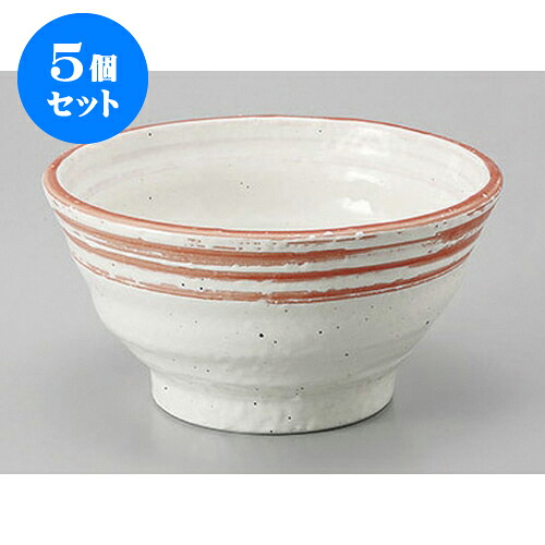 5個セット 丼 朱音5.5鳴門丼 [16.5 x 8.5cm] | お好み丼 丼ぶり カフェ丼 鉢 ラーメン そば うどん ボウル 食器 業務用 飲食店 カフェ うつわ 器 おしゃれ かわいい ギフト プレゼント 誕生日 贈り物 贈答品 食器セット