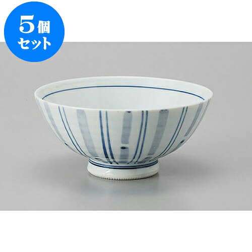 5個セット 中平 二本竹十草中平 [12 x 5.5cm] | ちゃわん お茶碗 飯碗 ご飯茶碗 白米 人気 おすすめ 食器 業務用 飲食店 カフェ うつわ 器 おしゃれ かわいい ギフト プレゼント 引き出物 誕生日 贈り物 贈答品 食器セット