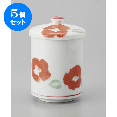 5個セット 蓋付湯呑 和紙椿蓋付組湯呑(小) [6.5 x 10.5cm] | ゆのみ 湯呑 湯飲み 一服 お茶 人気 おすすめ 食器 業務用 飲食店 カフェ うつわ 器 おしゃれ かわいい ギフト プレゼント 引き出物 誕生日 贈り物 贈答品 食器セット｜せともの本舗 7,817円