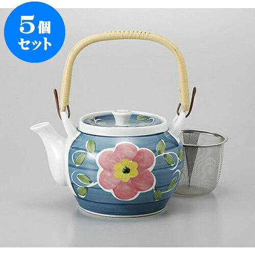 5個セット 有田焼土瓶 有田焼唐草花U付8号土瓶 [1300cc] | ポット 急須 土瓶 お茶 大きい 一服 まったり 人気 おすすめ 食器 業務用 飲食店 カフェ うつわ 器 おしゃれ かわいい ギフト プレゼント 引き出物 誕生日 贈り物 贈答品 食器セット｜せともの本舗