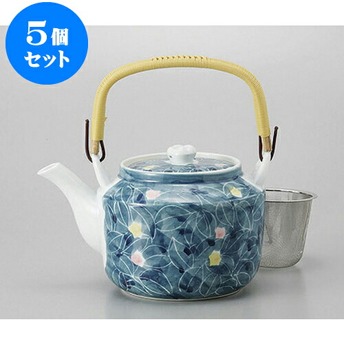 5個セット 土瓶 木ノ葉万能茶こし付8号土瓶 [15.5 x 13.5cm 1600cc] | ポット 急須 土瓶 お茶 大きい 一服 まったり 人気 おすすめ 食器 業務用 飲食店 カフェ うつわ 器 おしゃれ かわいい ギフト プレゼント 引き出物 誕生日 贈り物 贈答品 食器セット