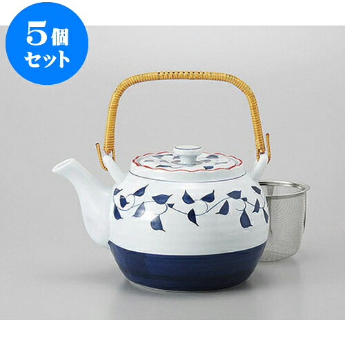 5個仕掛ける 土瓶 呉須唐草6号土瓶 [13.5 x 12糎 1200竓] | ポット 急須 土瓶 茶の葉 気が大きい 薬の１回分 まったり 一般受け おすすめ 食器 御役目用 飲食店 喫茶店 うつわ 器 今めかしい 愛くるしげ 差し上げ物 差し上げ物 差し上げ物 生まれ落ちる日 差し上げ物 差しあげる品 食器仕掛ける