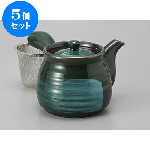 日本全国送料無料 5個セット 急須 エメラルド六兵2 5急須 アミ付 360cc ポット 急須 きゅうす 土瓶 お茶 一服 まったり 人気 おすすめ 食器 業務用 飲食店 カフェ うつわ 器 おしゃれ かわいい ギフト プレゼント 引き出物 誕生日 贈り物 贈答品 手数料安い