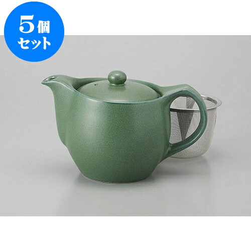 5個セット ポット グリーンポット(Uアミ付) [17.5 x 10.6 x 10.8cm 500cc] | ポット 急須 土瓶 紅茶 コーヒー まったり 人気 おすすめ 食器 業務用 飲食店 カフェ うつわ 器 おしゃれ かわいい ギフト プレゼント 引き出物 誕生日 贈り物 贈答品 食器セット 28,314円