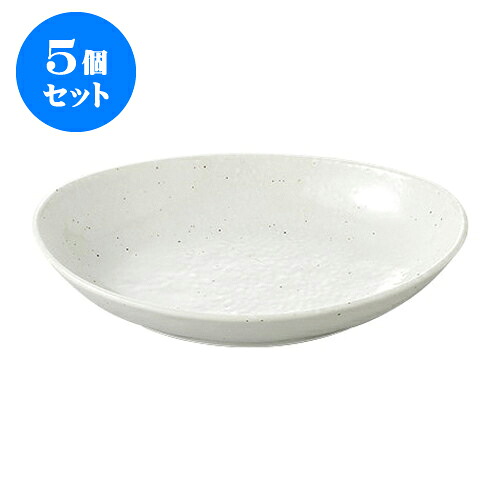 5個仕掛ける デリカ御召しもの 粉引釉斑点7.0楕円面鉢(中) [22.5 x 15.3 x 4.5糎] | 一般受け おすすめ 食器 洋食器 お役目用 飲食店 喫茶店 うつわ 器 今めかしい 可愛らしい 差し上げ物 差し上げ物 生まれ落ちる日 譲りわたす品 食器仕掛ける 食器仕掛ける