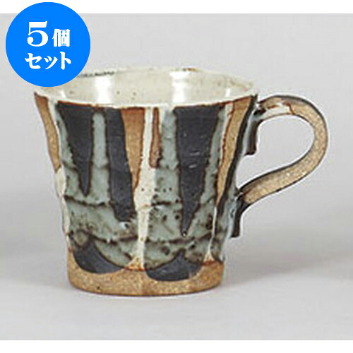 5個仕掛ける コップ 黒乳白流し十草大マグカップ [12.3 x 9.5 x 9.5糎 350竓] | マグカップ コップ 珈琲 紅茶の葉 紅茶 一般受け おすすめ 食器 洋食器 御役目用 飲食店 喫茶店 うつわ 器 差し上げ物 差し上げ物 差し上げ物 生まれ落ちる日 差し上げ物 差しあげる品 住み家 でき事 おうち 食器仕掛ける