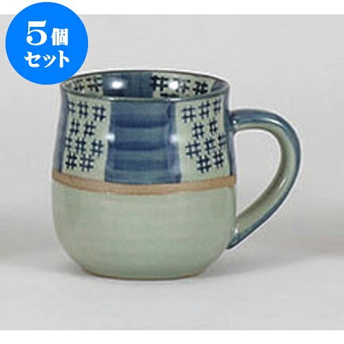 5個仕掛ける コップ 市松マグカップ(青) [10.6 x 7.2 x 8糎 220竓] | 一般受け おすすめ 食器 洋食器 御役目用 飲食店 喫茶店 うつわ 器 今めかしい 愛くるしげ 差し上げ物 差し上げ物 生まれ落ちる日 差しあげる品 食器仕掛ける 食器仕掛ける