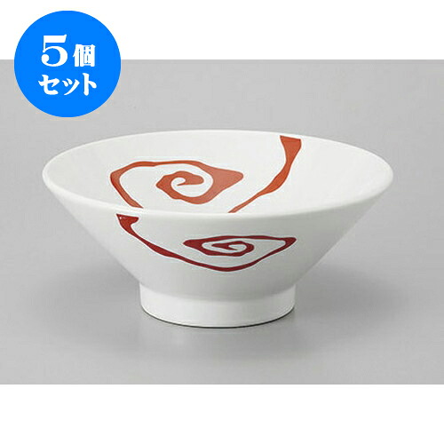 5個セット 中華丼 雲竜高台切立7.0丼白釉赤柄 [21.3 x 8.6cm] | 丼 丼ぶり どんぶり ラーメン チャーハン 人気 おすすめ 食器 中華 飯店 中華食器 業務用 飲食店 カフェ うつわ 器 おしゃれ かわいい ギフト プレゼント 引き出物 誕生日 贈り物 贈答品 食器セット