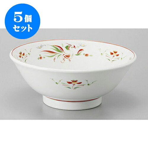 5個セット 中華丼 花鳥高台7.0丼 [21.5 x 8.6cm] | 丼 丼ぶり どんぶり ラーメン チャーハン 人気 おすすめ 食器 中華 飯店 中華食器 業務用 飲食店 カフェ うつわ 器 おしゃれ かわいい ギフト プレゼント 引き出物 誕生日 贈り物 贈答品 食器セット
