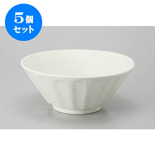 5個セット 中華丼 白粉引しのぎ6.8ラーメン丼 [21.5 x 8.5cm] | 丼 丼ぶり どんぶり ラーメン チャーハン 人気 おすすめ 食器 中華 飯店 中華食器 業務用 飲食店 カフェ うつわ 器 おしゃれ かわいい ギフト プレゼント 引き出物 誕生日 贈り物 贈答品 食器セット