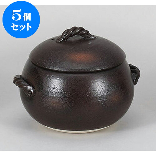 5個仕掛ける 田の実鍋 黒丸ごはん鍋(中)5合炊 [24 x 21 x 17.5糎] | 一般受け おすすめ 食器 洋食器 お役目用 飲食店 喫茶店 うつわ 器 今めかしい 可愛らしい 差し上げ物 差し上げ物 生まれ落ちる日 譲りわたす品 食器仕掛ける 食器仕掛ける