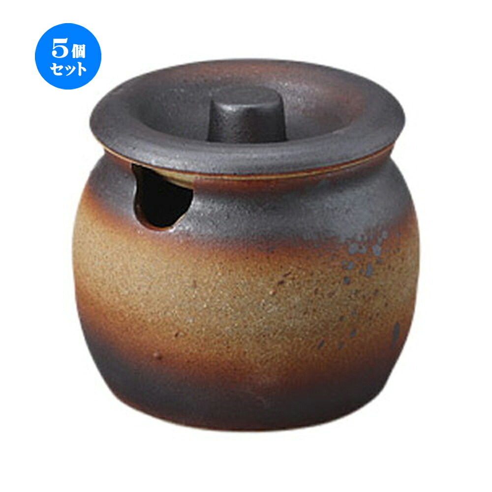 5個セット カメ 備前風薬味入れ　3号 [10.5 x 10cm] | 人気 おすすめ 食器 洋食器 業務用 飲食店 カフェ うつわ 器 おしゃれ かわいい ギフト プレゼント 誕生日 贈答品 食器セット 食器セット