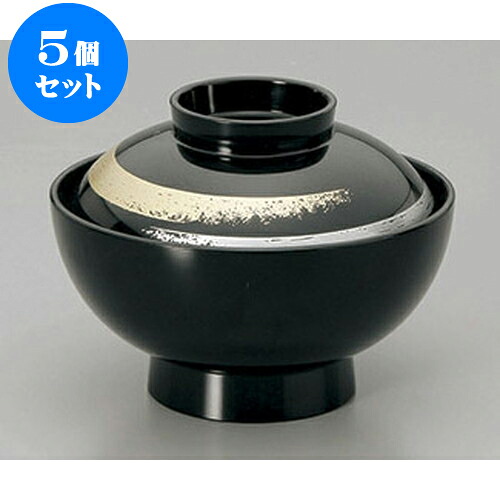 5個セット 汁椀 黒かすり4寸開き仙才椀 [12 x 9cm] 塗 | 小吹椀 汁椀 お椀 煮物碗 吸物椀 スープ soupcup プレゼント ギフト 結婚祝い 引き出物 内祝い 開店祝い 退職祝い 贈答品 贈り物 人気 通販 おしゃれ かわいい 業務用 飲食店｜せともの本舗