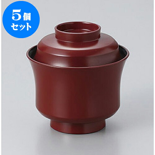 5個セット 汁椀 吟朱3寸天竜寺椀 [9 x 8.8cm] 塗 | 小吹椀 汁椀 お椀 煮物碗 吸物椀 スープ soupcup プレゼント ギフト 結婚祝い 引き出物 内祝い 開店祝い 退職祝い 贈答品 贈り物 人気 通販 おしゃれ かわいい 業務用 飲食店｜せともの本舗