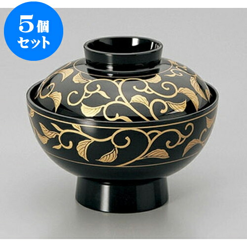 5個仕掛ける 汁椀 金唐草吸いもの椀 [11.7 x 10糎] 塗 | 小吹椀 汁椀 お椀 煮物碗 吸いもの椀 吸いもの soupcup 差し上げ物 差し上げ物 一緒になる祝賀会 差し上げ物 内祝い 開店祝賀会 隠居祝賀会 差しあげる品 差し上げ物 一般受け 通信販売 今めかしい 愛くるしげ 御役目用 飲食店