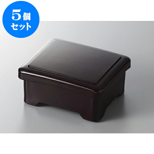 5個セット 重 新溜艶消し内朱新光月丼重 [16.7 x 14.3 x 8cm] 塗 | お重 鰻 天丼 かつ丼 うどん そば 蕎麦 プレゼント ギフト 結婚祝い 引き出物 内祝い 開店祝い 退職祝い 贈答品 贈り物 人気 通販 おしゃれ かわいい 業務用 飲食店