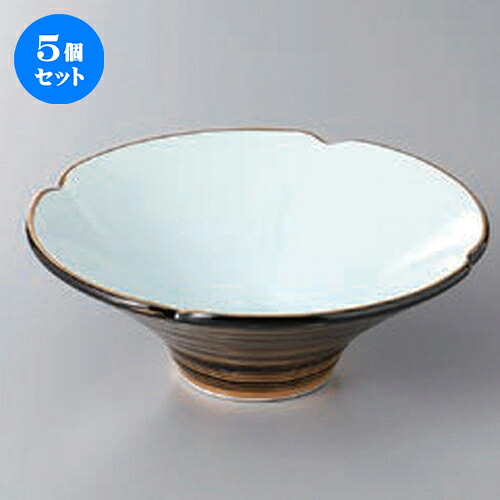 5個セット ☆ 小鉢 ☆黒巻き金渦朝顔小鉢 [ 12.5 x 4.6cm ] | 小鉢 小 小さい 鉢 ボウル 万能 人気 おすすめ 食器 業務用 飲食店 カフェ うつわ 器 おしゃれ かわいい ギフト プレゼント内祝い 結婚祝い 誕生日 贈り物 贈答品 食器セット｜せともの本舗