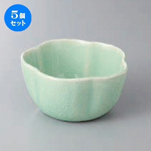 5個セット☆ 小鉢 ☆灰釉ビードロ梅形深小鉢 [ 10.8 x 5.8cm ] | 小鉢 小 小さい 鉢 ボウル 万能 人気 おすすめ 食器 業務用 飲食店 カフェ うつわ 器 おしゃれ かわいい ギフト プレゼント内祝い 結婚祝い 誕生日 贈り物 贈答品 食器セット｜せともの本舗