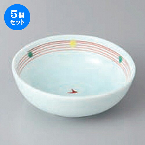 5個セット☆ 小鉢 ☆赤絵水玉３.８ボール [ 11.3 x 3.8cm ] | 小鉢 小 小さい 鉢 ボウル 万能 人気 おすすめ 食器 業務用 飲食店 カフェ うつわ 器 おしゃれ かわいい ギフト プレゼント内祝い 結婚祝い 誕生日 贈り物 贈答品 食器セット