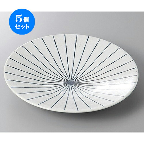 5個セット☆ 丸盛皿 ☆十草輪二重８寸皿 [ 24.5 x 3.8cm ] | 盛皿 和食 取り皿 居酒屋 人気 おすすめ 食器 業務用 ファミリー 飲食店 カフェ うつわ ホテル 家庭用 器 おしゃれ SNS 内祝い ギフト プレゼント パーティ 引き出物 誕生日 記念日 贈り物 贈答品 SNS 食器セット