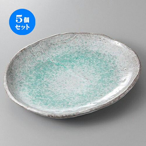 5個仕掛ける☆ 萬古焼盛皿 ☆青釉１０号小判皿 [ 29.5 x 24.3 x 4.3糎 ] | 一般受け おすすめ 食器 洋食器 御役目用 飲食店 喫茶店 うつわ 器 今めかしい 愛くるしげ 差し上げ物 差し上げ物 生まれ落ちる日 差しあげる品 食器仕掛ける 食器仕掛ける