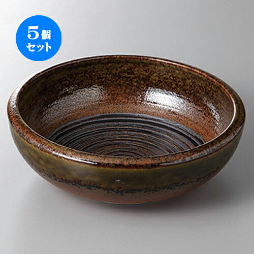 5個セット☆ 盛鉢 ☆美濃古道くくり手８.０鉢 [ 23.5 x 8cm ] | 盛り鉢 盛鉢 万能 取り鉢 おすすめ 食器 業務用 飲食店 カフェ うつわ 器 おしゃれ かわいい お洒落 可愛い おしゃれ かわいい お洒落 可愛い 食器セット