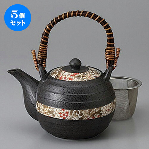 5個セット 急須 /平安唐草土瓶12.3 x 12.2cm 600cc ] | ポット 急須 きゅうす 土瓶 お茶 一服 まったり 人気 おすすめ 食器 業務用 飲食店 カフェ うつわ 器 おしゃれ かわいい ギフト プレゼント 引き出物 誕生日 贈り物 贈答品 食器セット｜せともの本舗