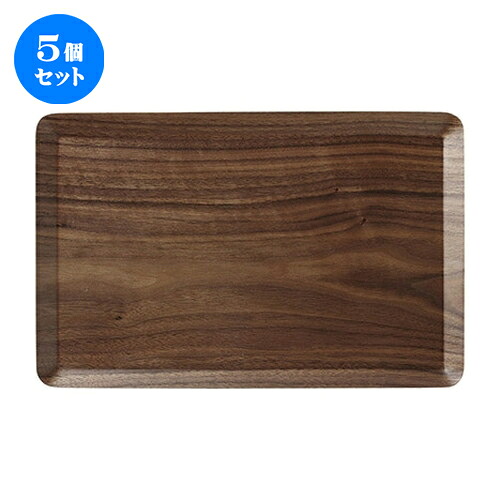 5個セット☆ ネオスタイル ☆ウッドスタイル長角２８cm/BK [ 28 x 18 x 1cm ] | お盆 トレー トレイ おぼん 食器 業務用 配膳 プレゼント ギフト 結婚祝い 引き出物 内祝い 開店祝い 退職祝い せともの 瀬戸物 贈答品 贈り物 人気 通販 食器セット｜せともの本舗 15,339円