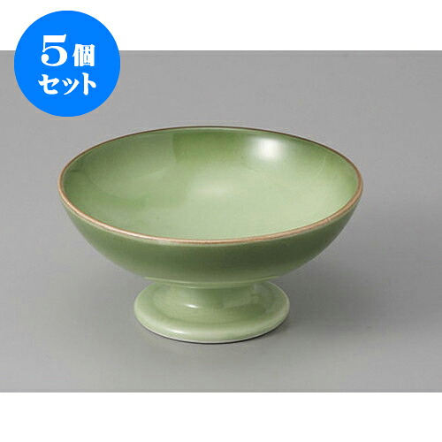 5個セット 小鉢 緑彩高台小鉢 [11.5 x 5.5cm] | 小鉢 小 小さい 鉢 ボウル 万能 人気 おすすめ 食器 業務用 飲食店 カフェ うつわ 器 おしゃれ かわいい ギフト プレゼント内祝い 結婚祝い 誕生日 贈り物 贈答品 食器セット