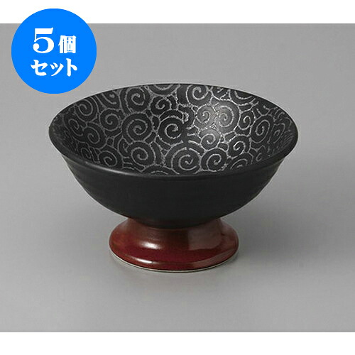 5個セット 小鉢 朱巻天目唐草高台小鉢 [12.2 x 6.3cm] | 小鉢 小 小さい 鉢 ボウル 万能 人気 おすすめ 食器 業務用 飲食店 カフェ うつわ 器 おしゃれ かわいい ギフト プレゼント内祝い 結婚祝い 誕生日 贈り物 贈答品 食器セット 7,950円
