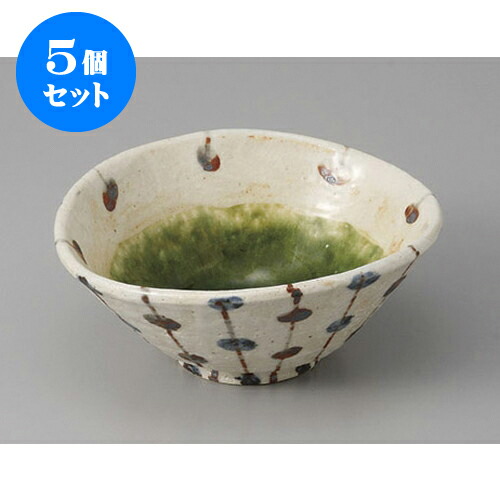 5個セット 小鉢 粉引内織部たわみ小鉢 [13.7 x 12.3 x 5.7cm] | 小鉢 小 小さい 鉢 ボウル 万能 人気 おすすめ 食器 業務用 飲食店 カフェ うつわ 器 おしゃれ かわいい ギフト プレゼント内祝い 結婚祝い 誕生日 贈り物 贈答品 食器セット