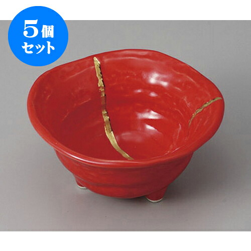 5個仕かける 小鉢 金線赤参足小鉢 [11 x 5.5珊]  | 小鉢 小 ごく小さい 鉢 どんぶり鉢 全能 一般受け おすすめ 食器 お勤め用 飲食店 喫茶店 うつわ 器 格好のいい 愛くるしい 差し上げ物 差し上げ物内祝い 一緒になるお祝い 生まれ落ちる日 差し上げ物 譲りわたす品 食器・カトラリー・グラス-キッチン用品・食器・調理器具-鉢
