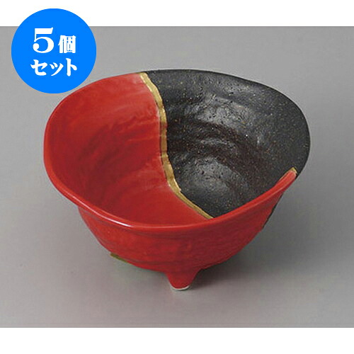 5個仕かける 小鉢 金線赤黒参足小鉢 [11 x 5.5珊] | 小鉢 小 ごく小さい 鉢 どんぶり鉢 全能 一般受け おすすめ 食器 お勤め用 飲食店 喫茶店 うつわ 器 格好のいい 愛くるしい 差し上げ物 差し上げ物内祝い 一緒になるお祝い 生まれ落ちる日 差し上げ物 譲りわたす品 食器仕かける 食器-キッチン用品・食器・調理器具-食器・カトラリー・グラス