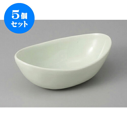 5個セット 小鉢 ミント舟形小鉢 [15.5 x 9.5 x 5cm] | 小鉢 小 小さい 鉢 ボウル 万能 人気 おすすめ 食器 業務用 飲食店 カフェ うつわ 器 おしゃれ かわいい ギフト プレゼント内祝い 結婚祝い 誕生日 贈り物 贈答品 食器セット｜せともの本舗