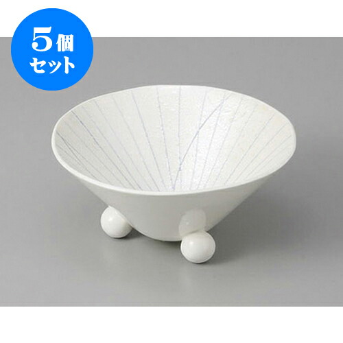 5個セット 変形小鉢 ブルー一珍ラスター三ツ足4寸小鉢 [11.5 x 5.5cm] | 小鉢 小 小さい 鉢 ボウル 万能 人気 おすすめ 食器 業務用 飲食店 カフェ うつわ 器 おしゃれ かわいい ギフト プレゼント内祝い 結婚祝い 誕生日 贈り物 贈答品 食器セット