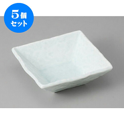 5個セット 角小鉢 和紙青白磁正角浅小鉢 [11.3 x 11 x 4cm] | 角鉢 ボウル ボール 鉢 スクエア 食器 業務用 飲食店 カフェ うつわ 器 おしゃれ かわいい お洒落 可愛い ギフト プレゼント 引き出物 内祝い 結婚祝い 誕生日 贈り物 贈答品 人気 おすすめ 食器セット