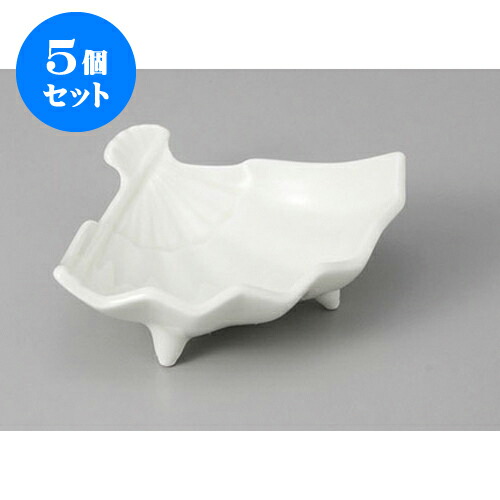 5個セット 小付 アイボリー扇面三ツ足小付 [10.7 x 9.2 x 3.5cm] | 和食器 鉢 小鉢 ボウル 料亭 ホテル 食器 業務用 飲食店 カフェ うつわ 器 おしゃれ かわいい ギフト プレゼント 内祝い 誕生日 贈り物 贈答品 おすすめ 食器セット