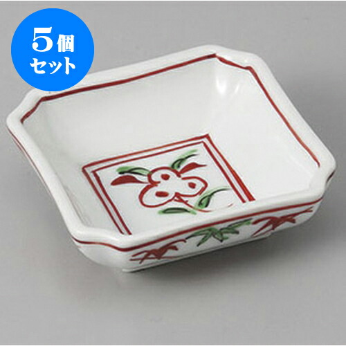 5個セット 珍味 万暦角珍味 [6.5 x 6.5 x 2.3cm] | 珍味 小付け 小鉢 小皿 お漬物 薬味入れ おすすめ 人気 食器 業務用 飲食店 カフェ うつわ 器 おしゃれ かわいい お洒落 可愛い ギフト プレゼント 引き出物 内祝い 結婚祝い 誕生日 贈り物 贈答品 食器セット