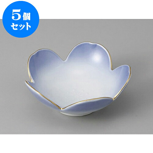 5個セット 松花堂 渕金コバルト桜型小鉢 [11.4 x 4.4cm] | 小鉢 小 小さい 鉢 ボウル 万能 人気 おすすめ 食器 業務用 飲食店 カフェ うつわ 器 おしゃれ かわいい ギフト プレゼント内祝い 結婚祝い 誕生日 贈り物 贈答品 食器セット