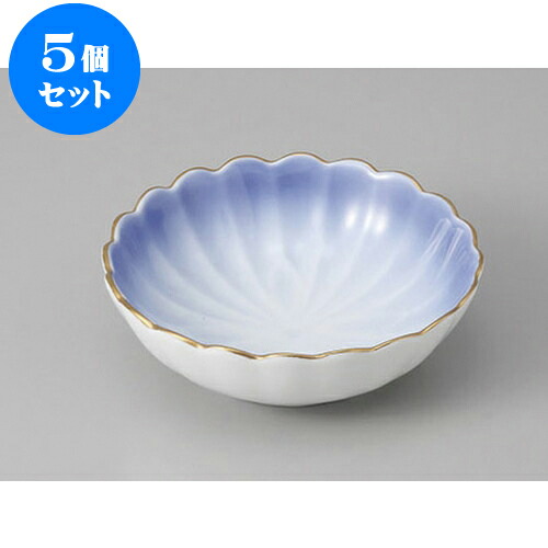 5個セット 松花堂 渕金花型小鉢(コバルト) [11.2 x 3.7cm] | 小鉢 小 小さい 鉢 ボウル 万能 人気 おすすめ 食器 業務用 飲食店 カフェ うつわ 器 おしゃれ かわいい ギフト プレゼント内祝い 結婚祝い 誕生日 贈り物 贈答品 食器セット｜せともの本舗