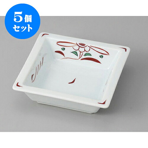 5個セット 松花堂 花鳥角鉢 [11.2 x 11.2 x 3.5cm] | 角鉢 ボウル ボール 鉢 スクエア 食器 業務用 飲食店 カフェ うつわ 器 おしゃれ かわいい お洒落 可愛い ギフト プレゼント 引き出物 内祝い 結婚祝い 誕生日 贈り物 贈答品 人気 おすすめ 食器セット｜せともの本舗