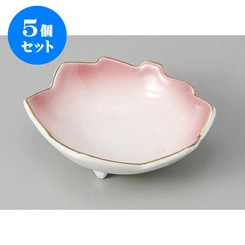 5個セット 松花堂 ピンクカエデ型鉢 [10.8 x 10 x 3.7cm] | 角鉢 ボウル ボール 鉢 スクエア 食器 業務用 飲食店 カフェ うつわ 器 おしゃれ かわいい お洒落 可愛い ギフト プレゼント 引き出物 内祝い 結婚祝い 誕生日 贈り物 贈答品 人気 おすすめ 食器セット｜せともの本舗